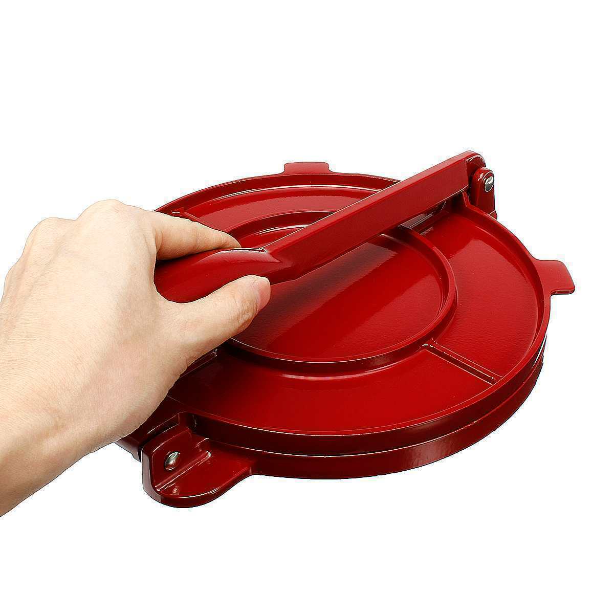 aluminium 8 tommer 15/20cm tortilla pressemaker sammenleggbart mel mais bakeverktøy diy pai verktøy kjøkken tilbehør dingser bakeware