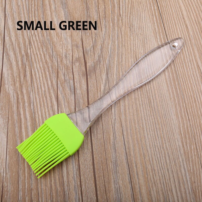Brosse à huile pour gâteau pain beurre | Brosse à pâtisserie en Silicone, brosses à huile pour gâteau, outils de cuisson, sécurité de cuisine, manche en PP 1 pièce: small green