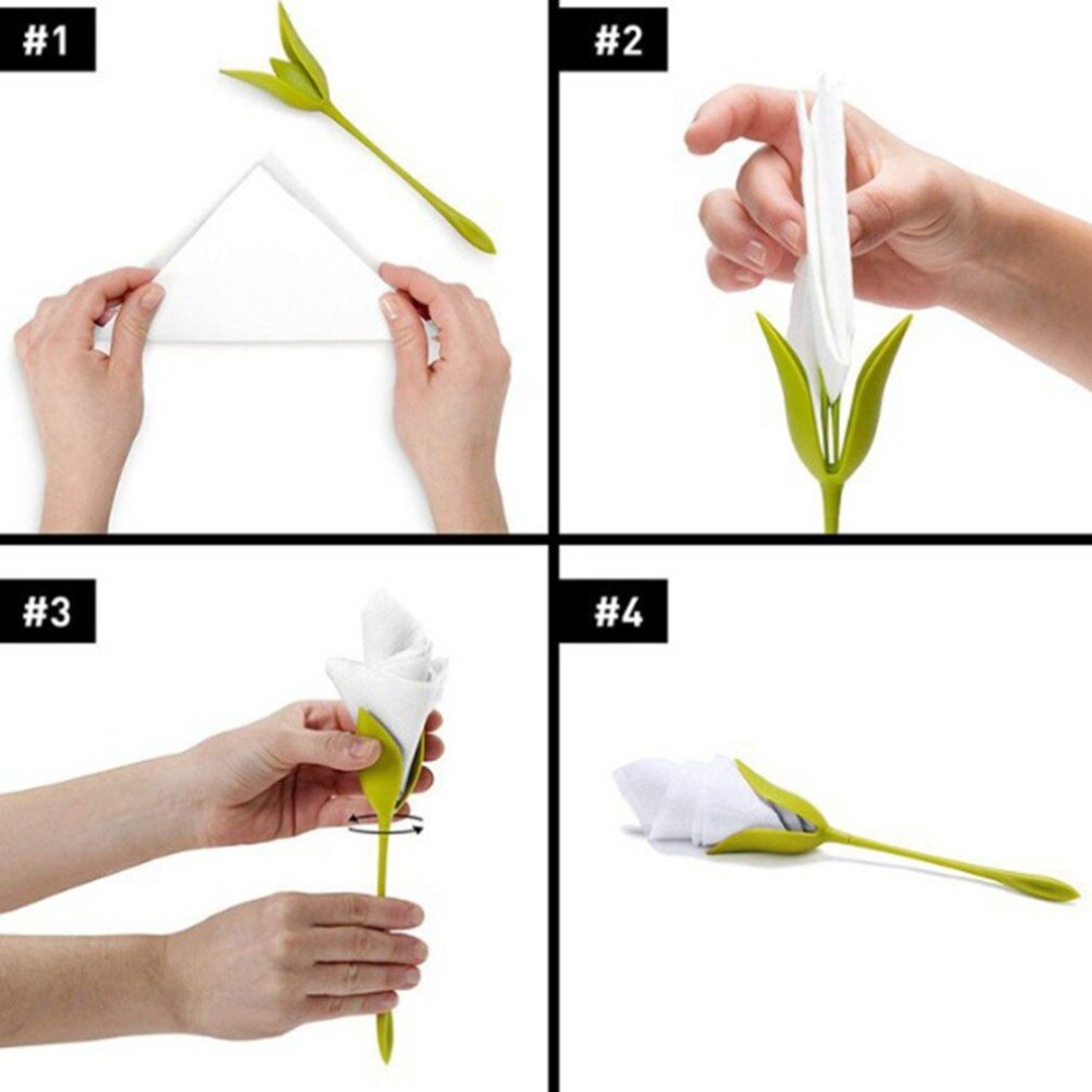 Servetthållare bladbord dekor servetthållare diy blomma gren servitthållare bröllopsfest café hotell servettdekor
