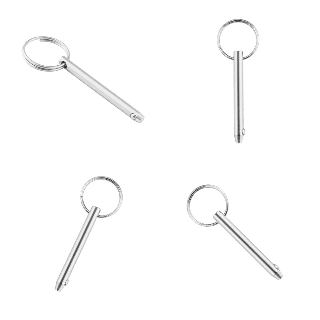 4x Rvs 316 Quick Release 10 Mm Pin Bimini Boot Pin Locking Ring