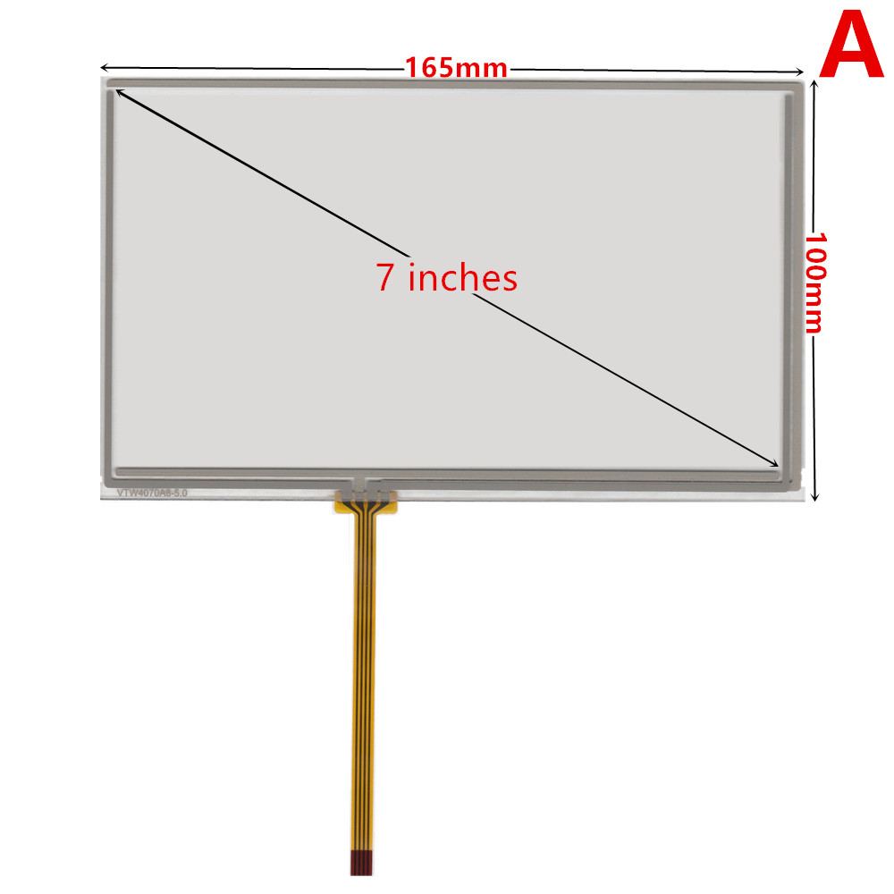 7 inch AT070TN92 V.X AT070TN90 LCD Screen Car Display 165*100 4-wire Resistive Touch Screen Car Navigation DVD LCD: WHITE