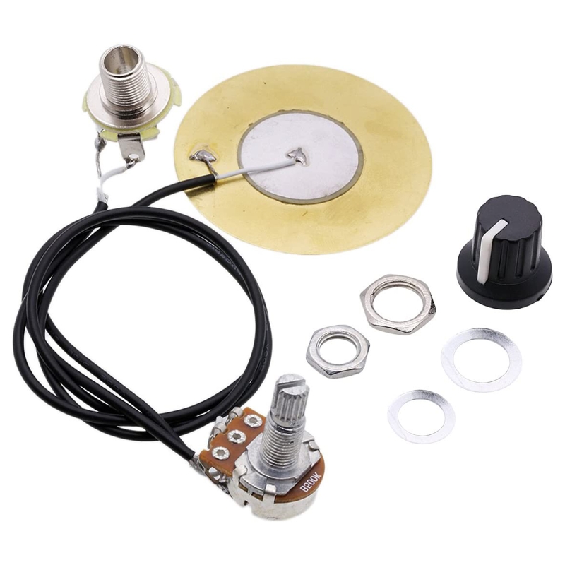 50mm Acoustic Folk Guitar Pickups Acoustic Guitar Ukulele Passive Soundhole Pickup Transducer Easy to Use