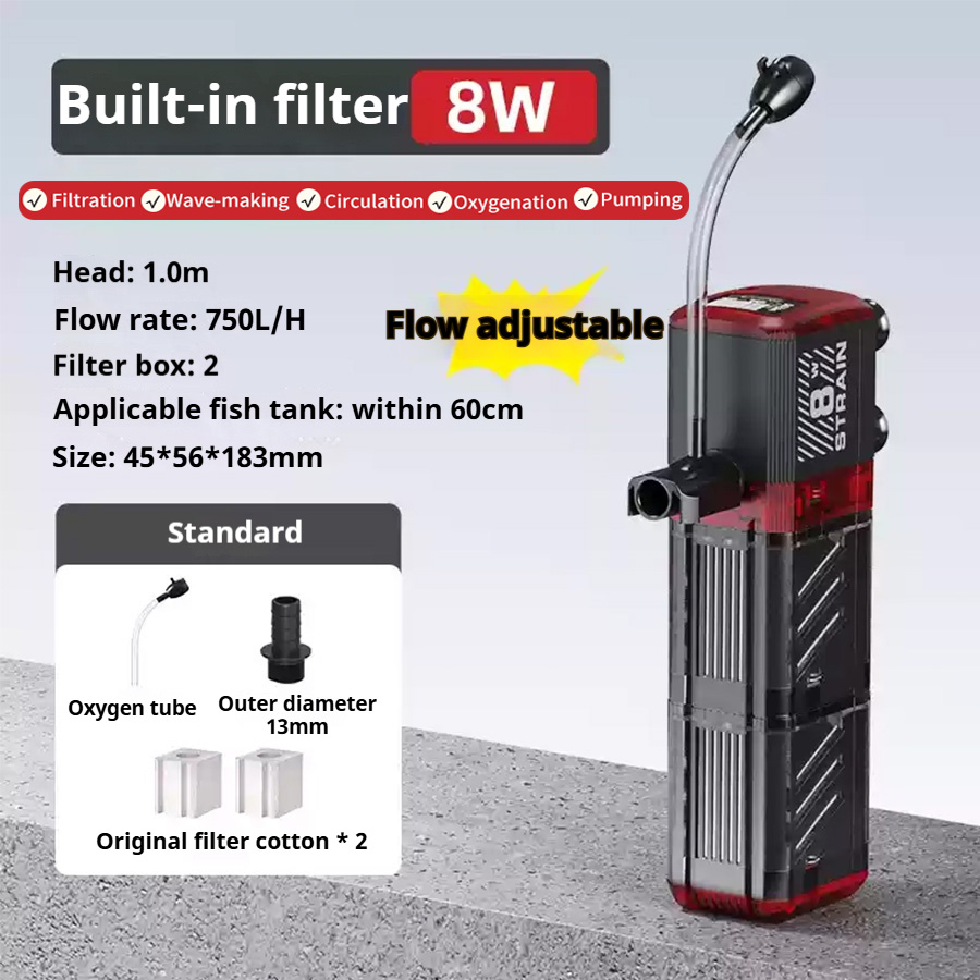 View of 220V-240V Fish Tank Built-in Filter Aquarium Water... - Vicedeal