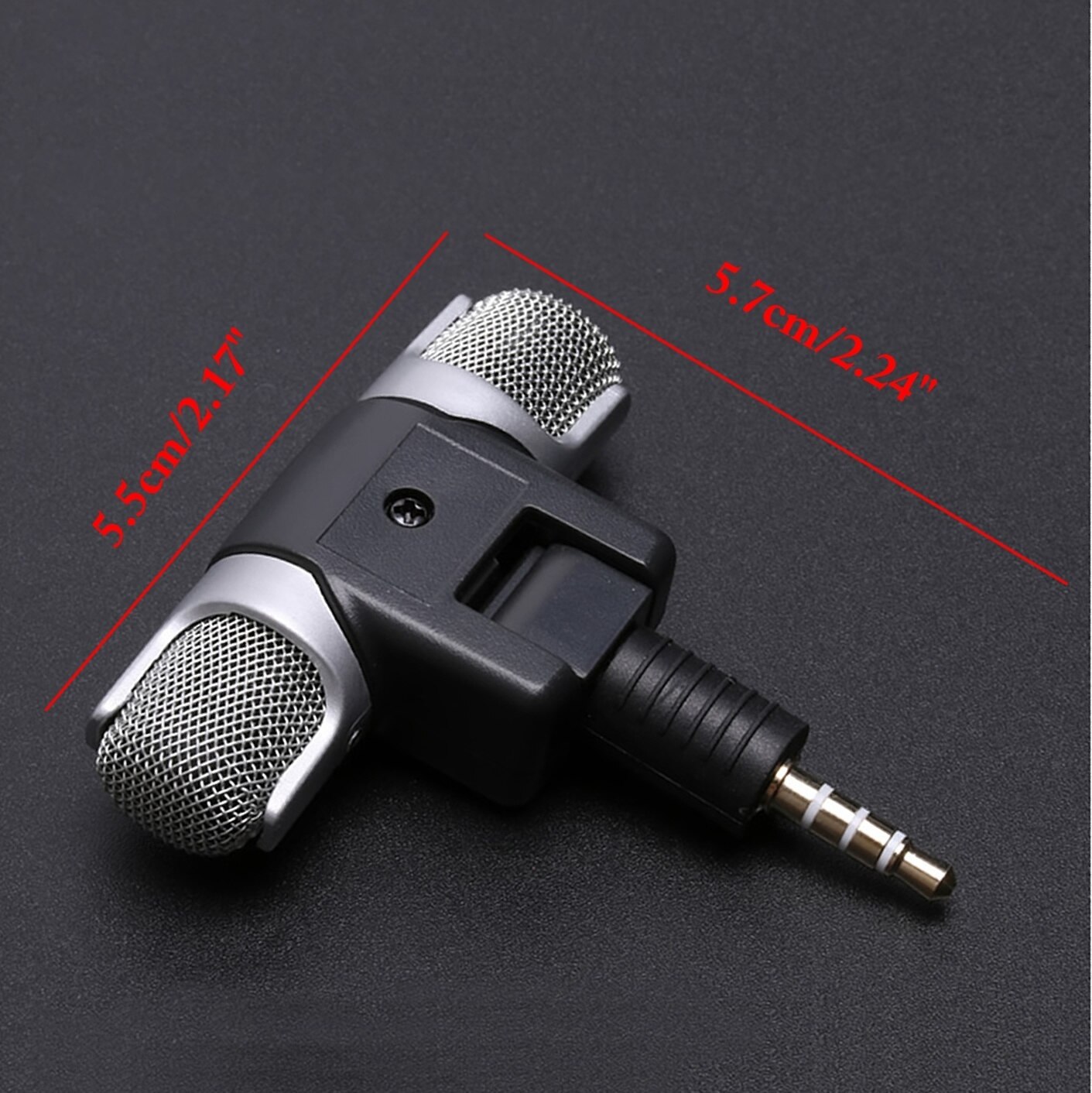 Mini 3.5mm 4 Pin Jack Microphone Stereo Mic For Mobile Phone Recording Studio Interview Microphone For Smartphone