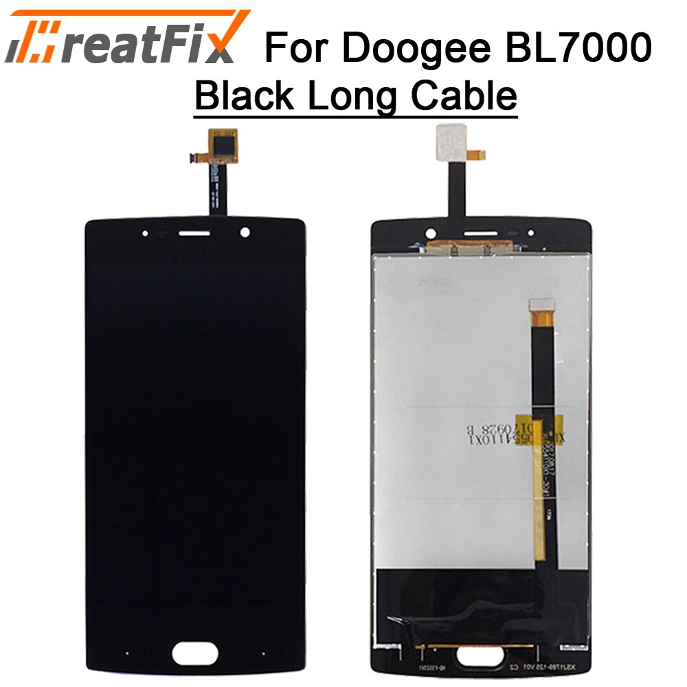 For Doogee BL5000 BL7000 LCD Display and Touch Screen Screen Digitizer Assembly Replacement For doogee lcd bl12000 BL12000 Pro: BL7000 Black Long