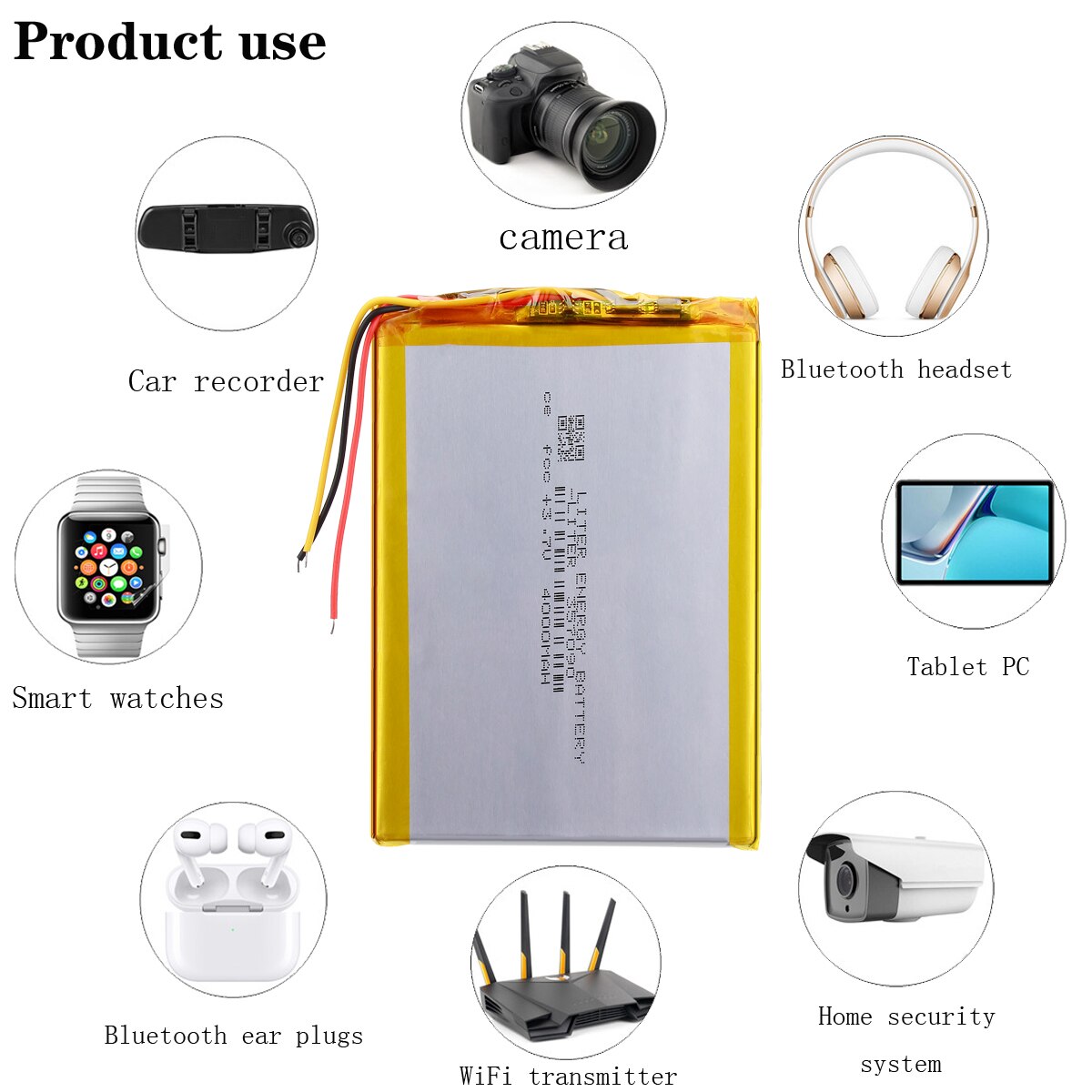 Batteria Per Tablet Acer KT.00109.001 - Li-Polymer 3.7V 4000mAh - Ricambio Compatibile