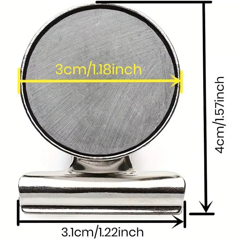 Metall-Magnetklammern für Kühlschrank, Kühlschrank-Magnetklammern, magnetische Dichtungsklammern, magnetische Clips für Kühlschrank-Whiteboard