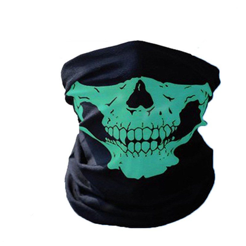 draussen Radfahren Schädel Sturmhaube Halbe Gesicht Maske Magie Motorrad Camping Schal Männer Frauen Sonnenschutz Bandana Hals Gamaschen: d