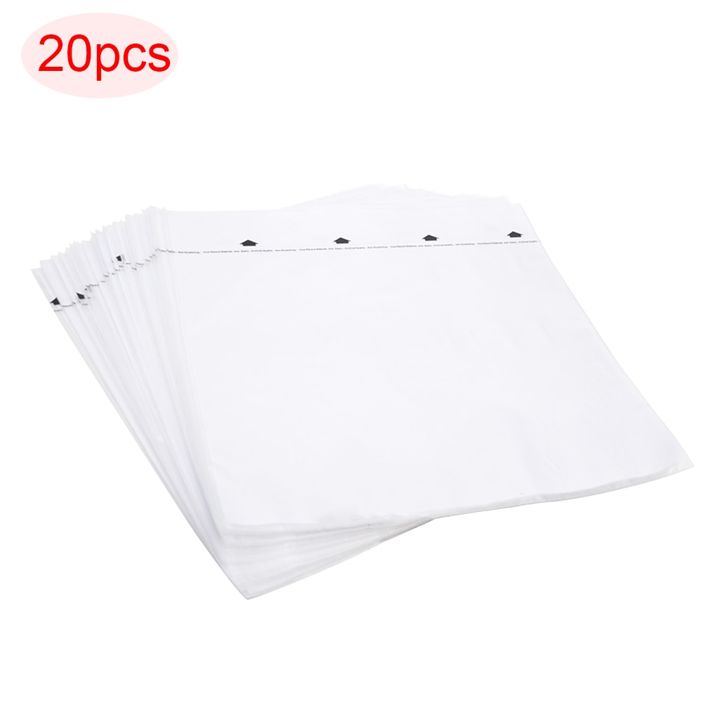 20PCS Anti-statische Rijstpapier Record Binnenzak Mouwen Protectors Voor 12 Inch Vinyl Record Draaitafel Accessoires