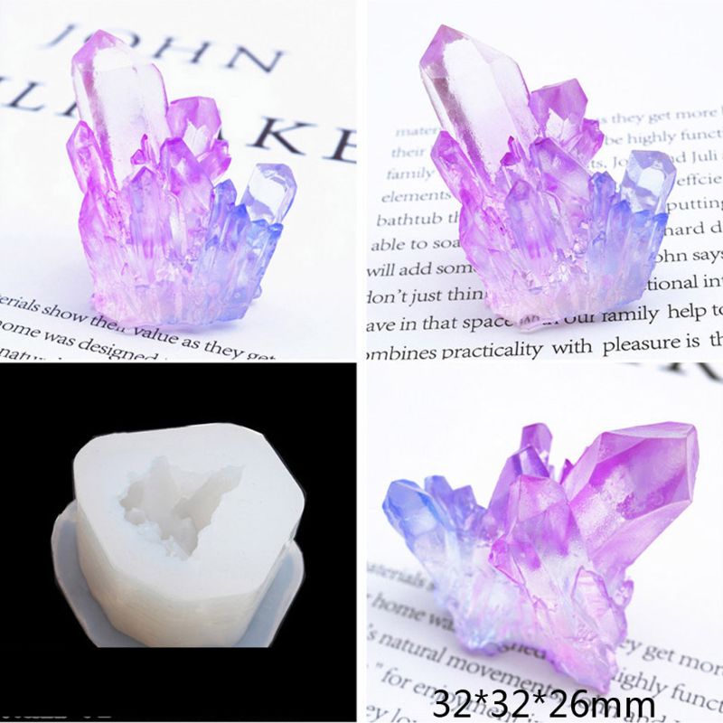 DIY epoxy transparent silicone mold crystal epoxy mold silicone ore Spar crystal cluster transparent mold