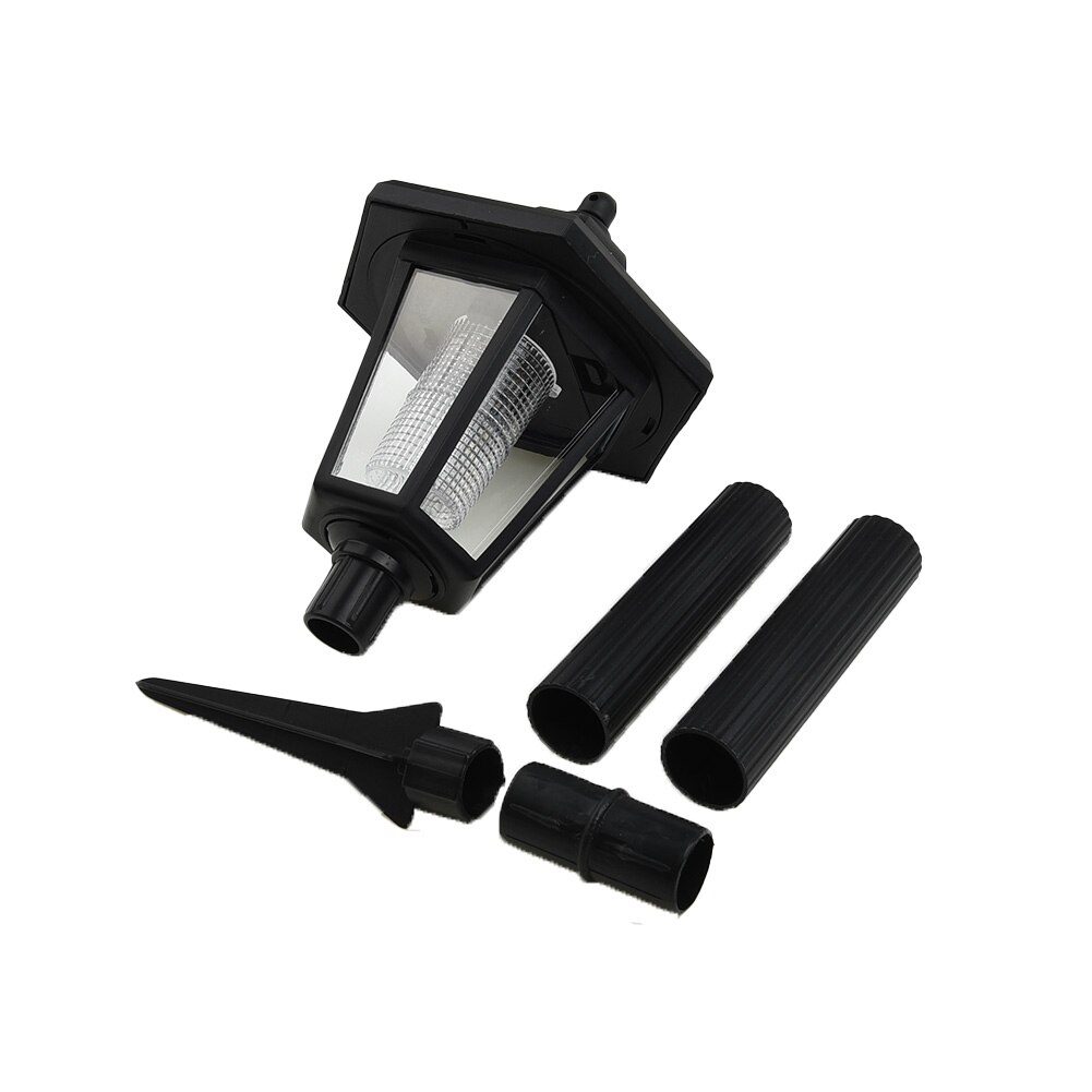 Mount Solar Power LED Garden Fence Outdoor Lamp Light White Path Way Landscape 60mAH