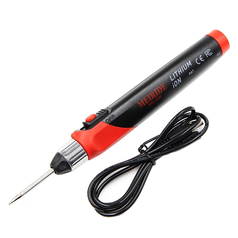 3,7 V soldadura inalámbrica eléctrica de hierro 5S calefacción 30W 50W batería de litio de carga USB para mantenimiento