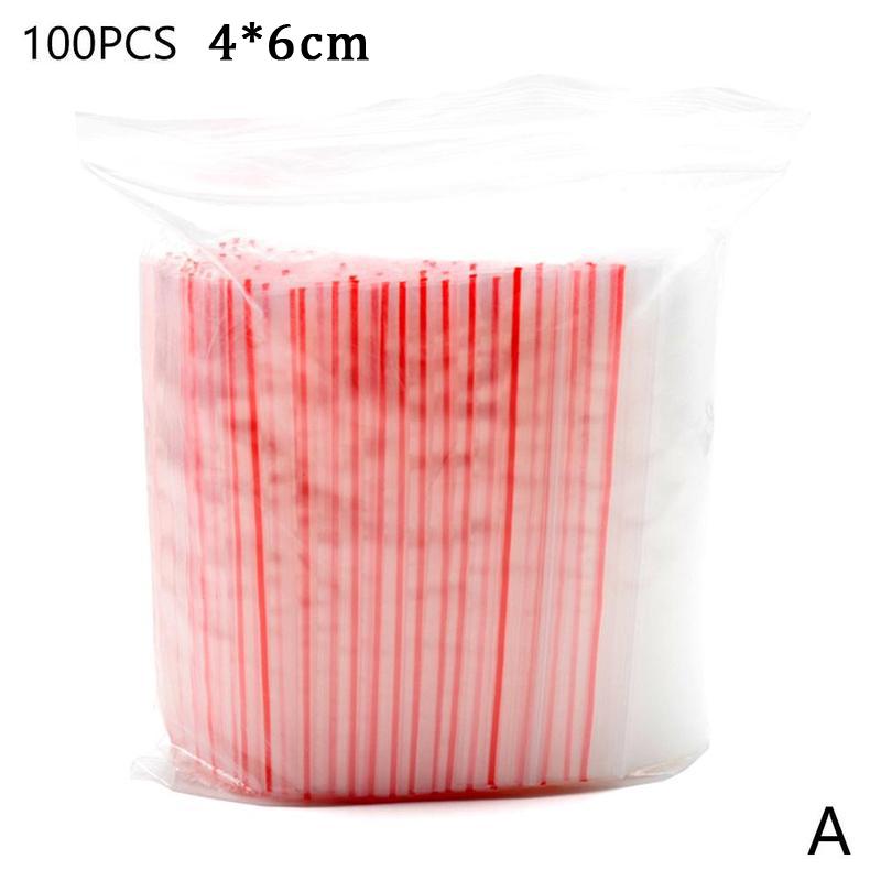 thumbnail: 100 Stks Kegelzakjes Met Lint - 16x30cm Plastic Zakjes Voor Snoep & Cadeaus