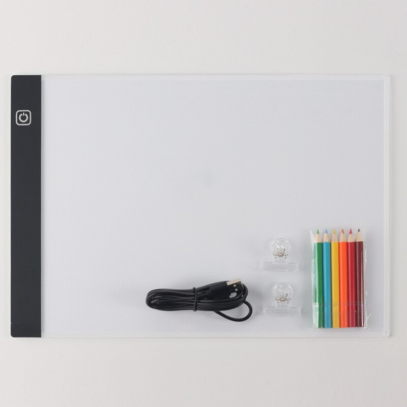 A4A5 Transparent Writing Board Led Copy Table Copy Luminous Transparent Writing Board Suitable for Office Art Creation