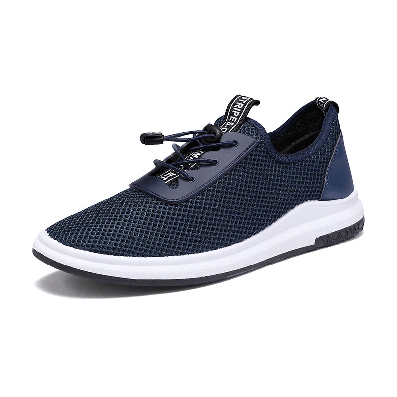 Tennisskor för män herrskor sneakers bekväma designers tenis masculino manliga gym sportskor billigt: Blå / 8.5