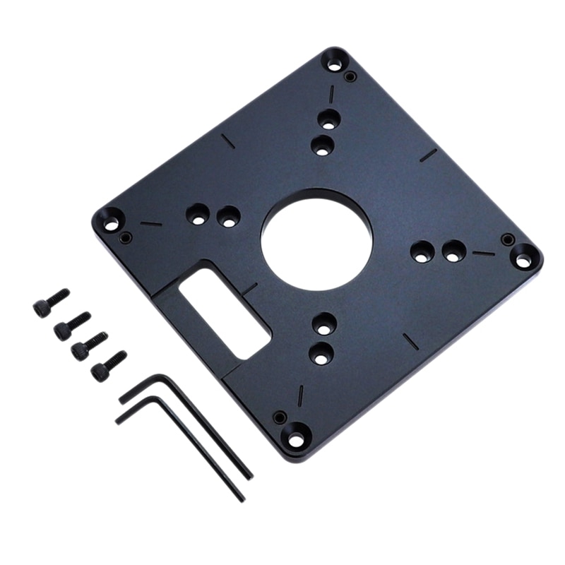 Router Table Insert Plate Universal Trimming Machine Flip Board Mounting Plate for Woodworking Engraving Accessory