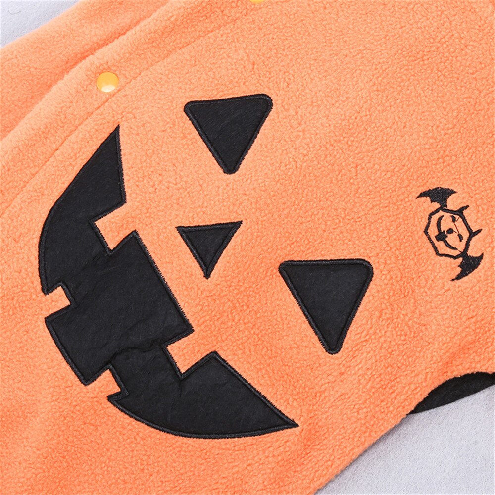 Guardkingdom-peleles de manga larga para bebés, disfraz de calabaza para Halloween, mono con capucha para gatear, ropa infantil de otoño