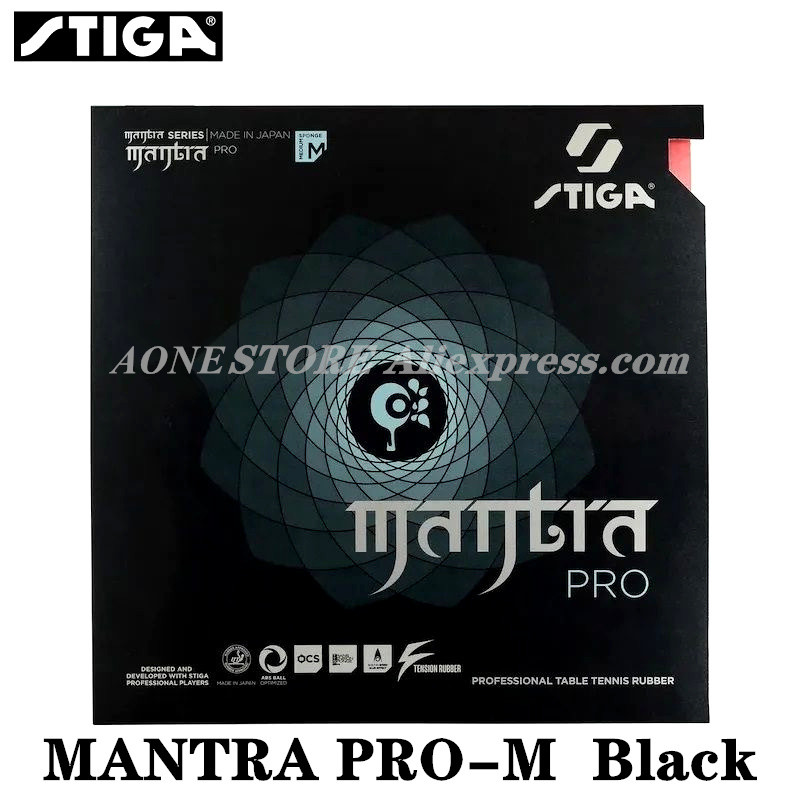 STIGA MANTRA PRO M / H XH Tafeltennisrubber Pips-In Offensief Gemaakt in Japan Originele STIGA Pingpongspons: Bordeaux