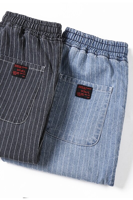 Stor størrelse 7xl shorts herre sommer tynde knælange afslappede shorts herre stribede løse komfortable hjemmeshorts i bomuld