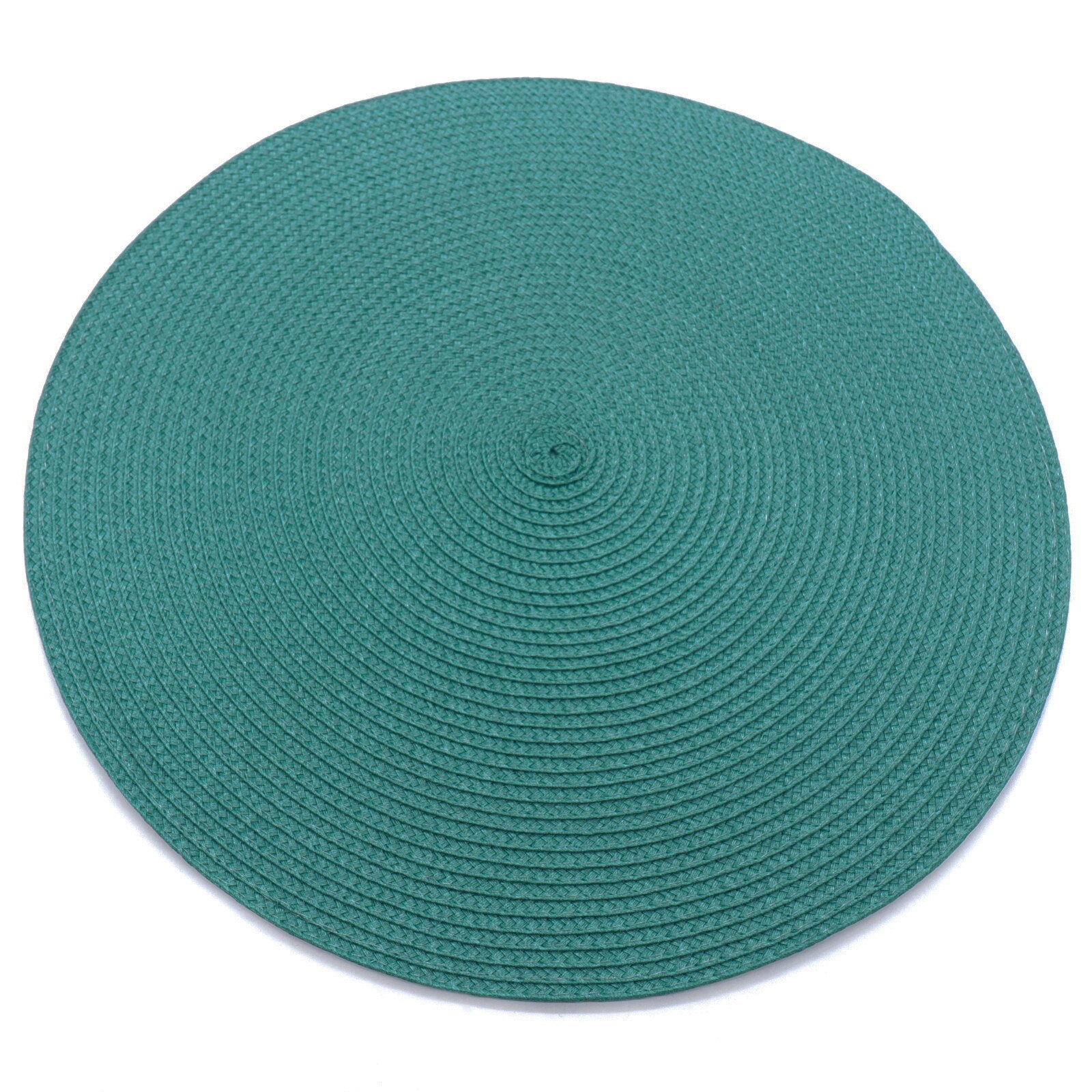 1pc 38 x 38 cm runde coaster isolering bordmåtter puder pvc bord dækkeservietter skridsikre måtter kaffe te dækkeservietter køkken dekoration: Blågrøn blå