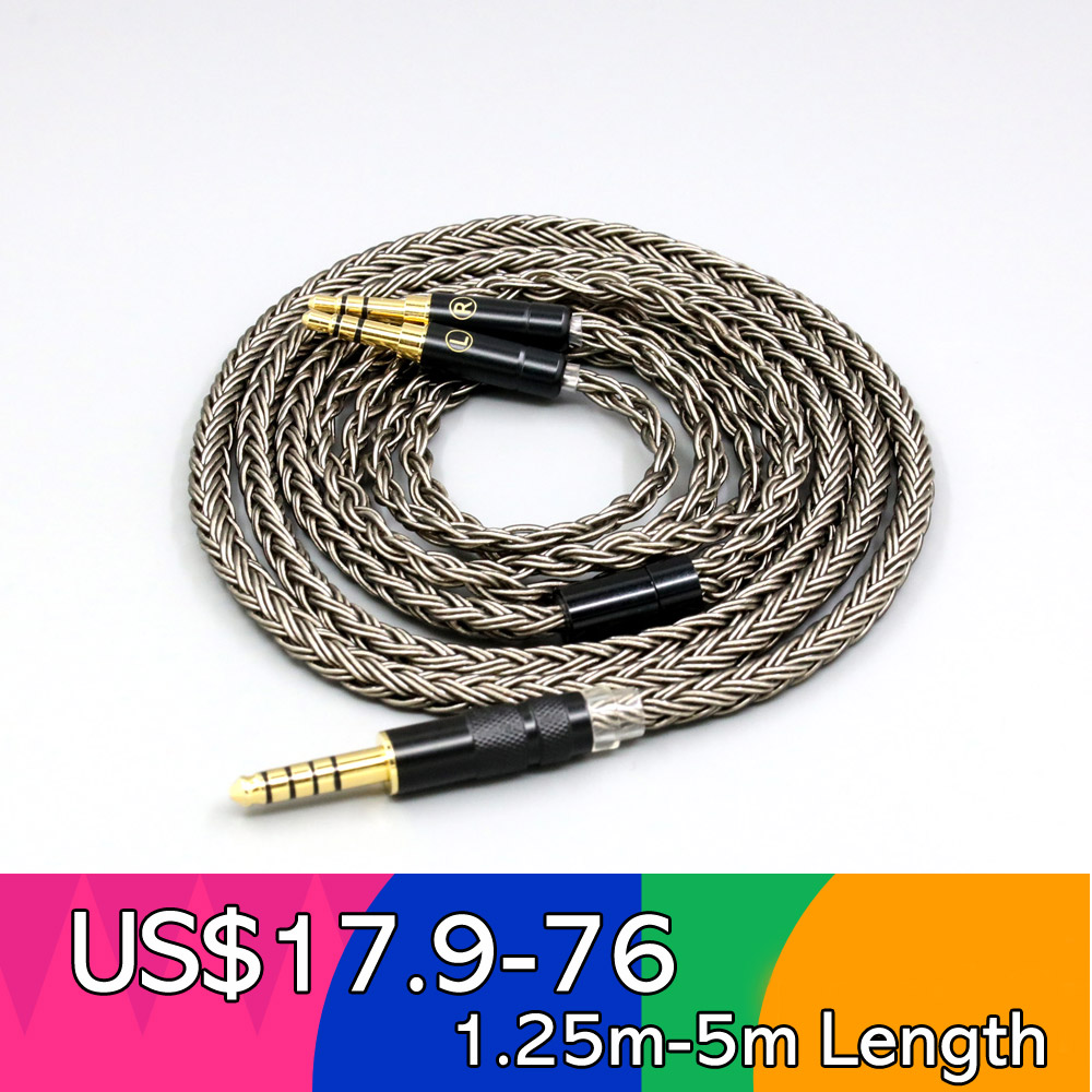 16-core grijze oortelefoonkabel voor Hifiman Sundara Ananda HE1000se he1000v2 HE6se DEVA he400se Arya He-35x XS LN 008012