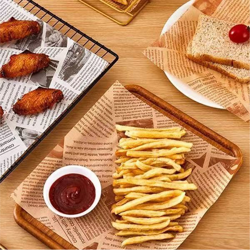 Avispapir, vokspapir, oljepapir, matinnpakningspapir, papir til brød, burgerfries, slippbelegg, oljepapir, vokspapir, bakepapir, sandwichpapir
