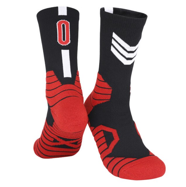 In-tube basketball sokker voksne børn fortykket håndklæde bund skridsikre sportssokker elite sokker basketball sokker: 8