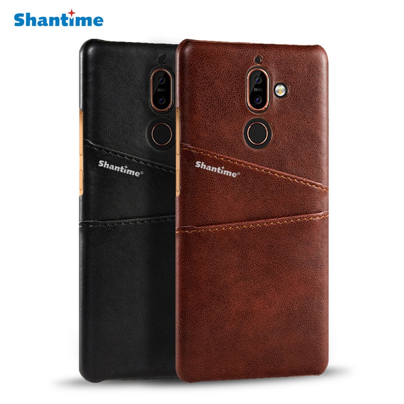 For Nokia 7 Plus Phone Case For Nokia 7 Plus Business Case Leather Wallet Cover With Card Slot Holder Luxury Sense