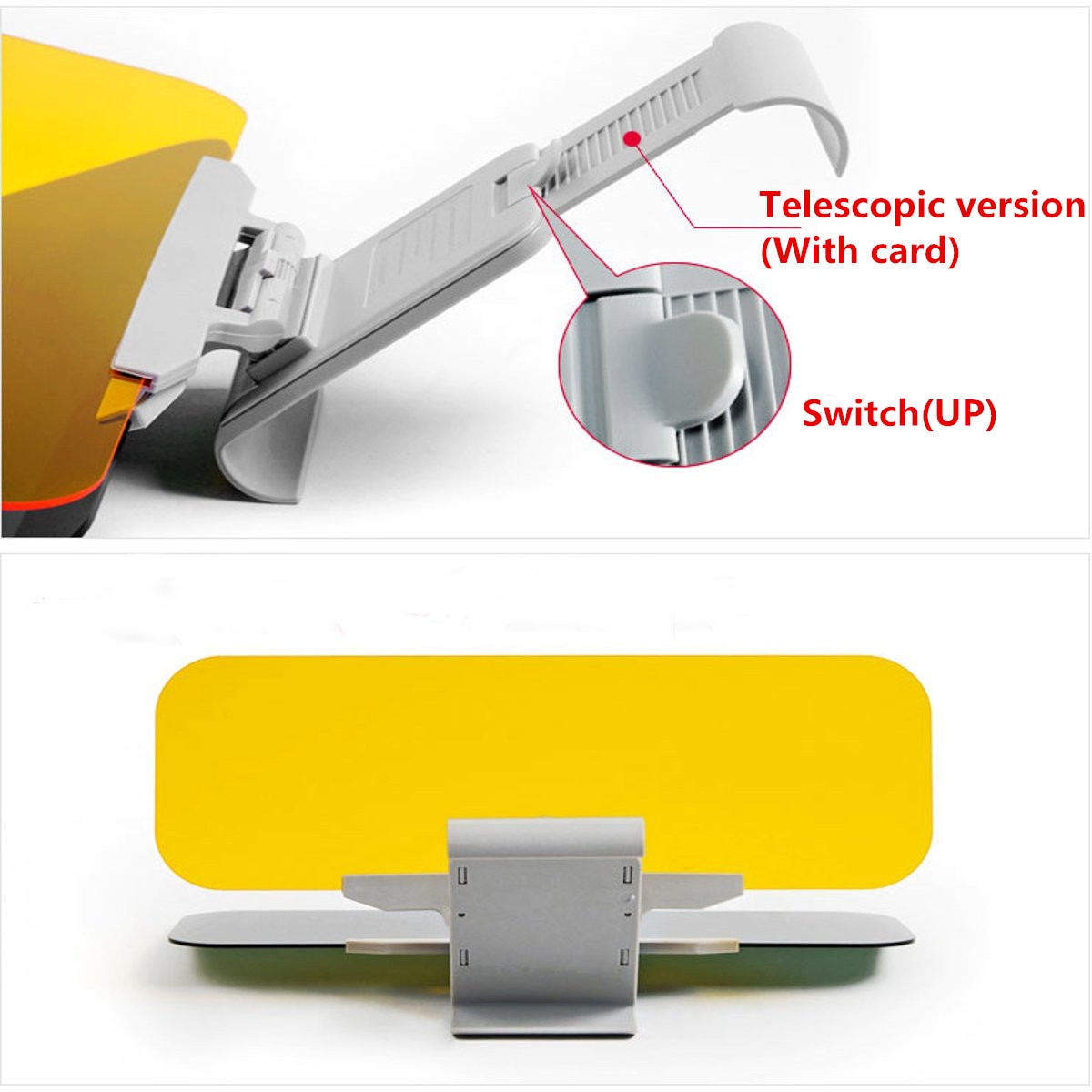 Day Night HD Anti Glare Auto Car Flip Down Shield Sun Visor Vision Block View Anti UV Fold Flip Dazzling Goggles Driving Mirror