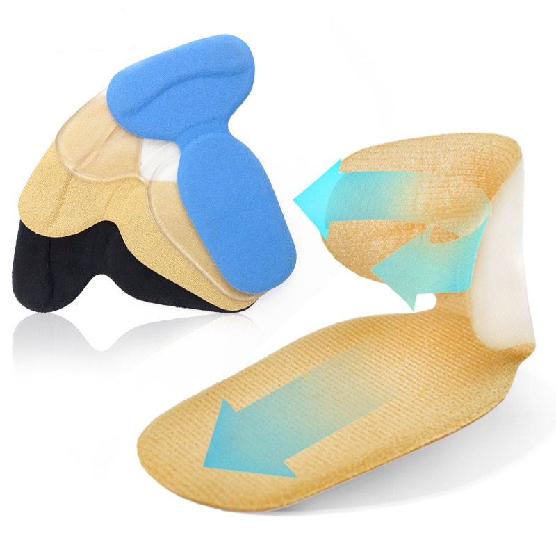 1 pair Gel Foot Care Orthopedic Insole Brand T-Shape Silicone Non Slip Cushion Foot Heel Protector Liner Shoe Insole Pads