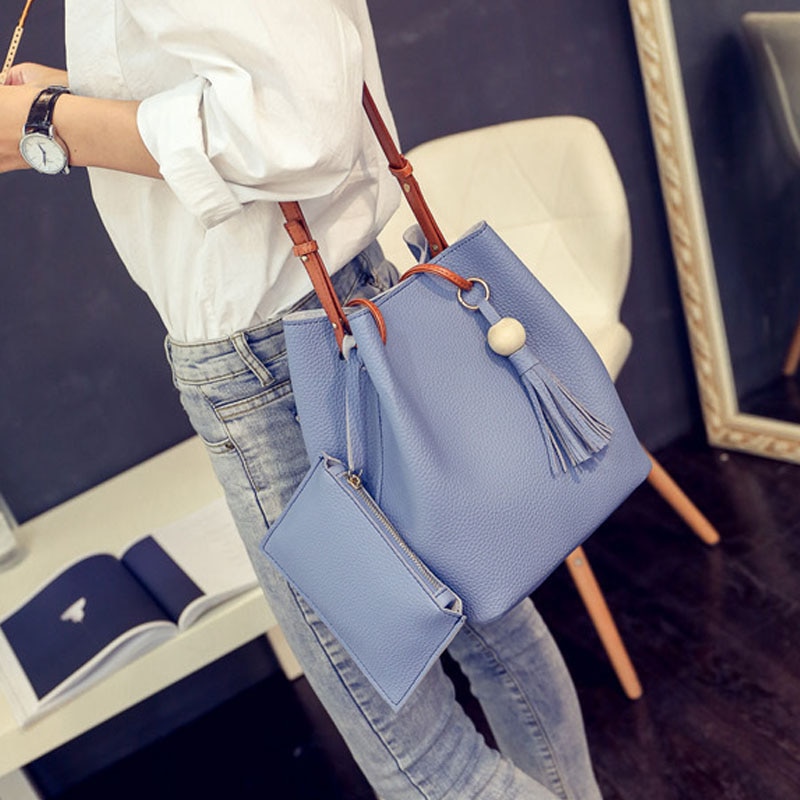 Newly Women Shoulder Bag with Handbag Set Tote Messenger Satchel Crossbody Bags CLA88