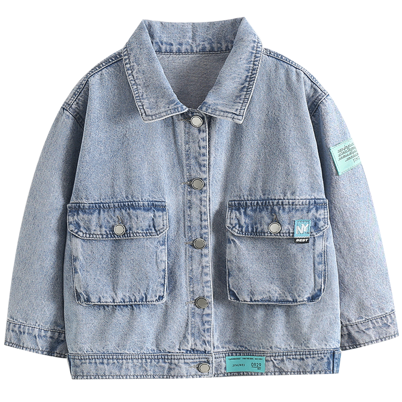 2021 new spring coat abbigliamento per bambini ragazzi giacca di jeans 4-15 anni moda coreana casual giacca a vento per bambini cappotto