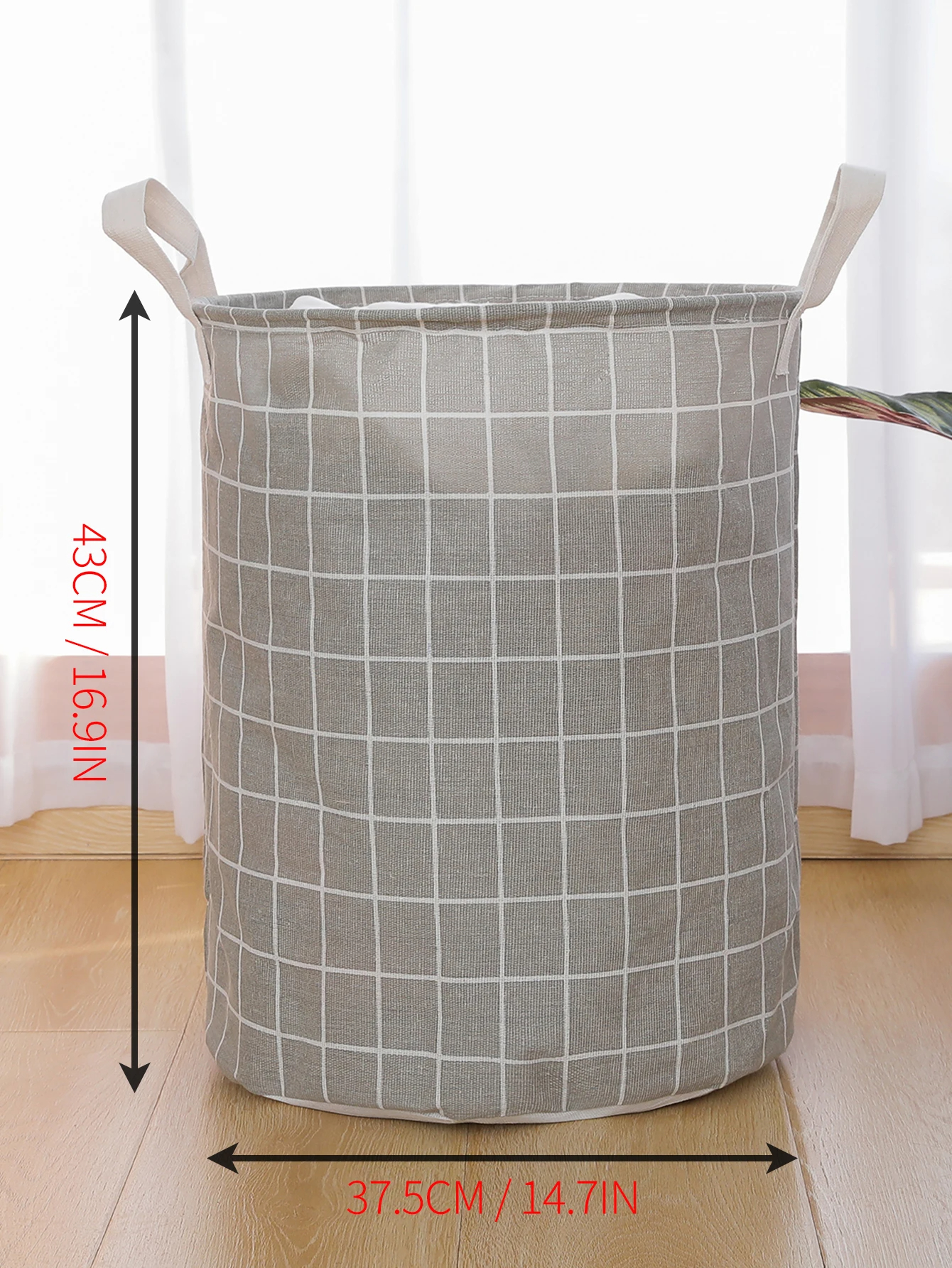 1PC Print Wasmand Opvouwbare Thuis Opbergtas Draagbare Katoenen Linnen Mand Waterdichte Vuile Speelgoed Kleding Emmer Organizer: Blauw