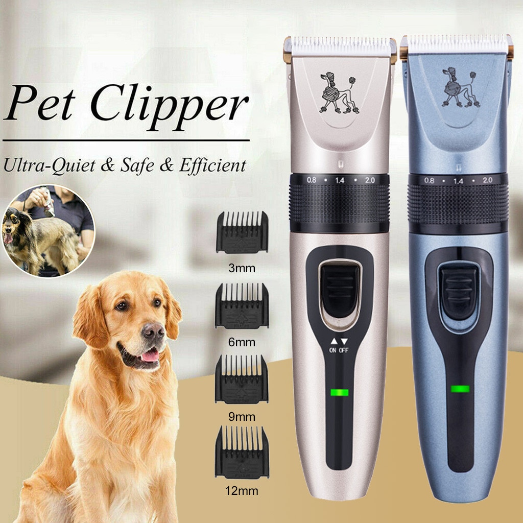 Pet Dog Electric Hair Clipper Trimmer Kit – Rechargeable – Grooming Cutter For All Breeds