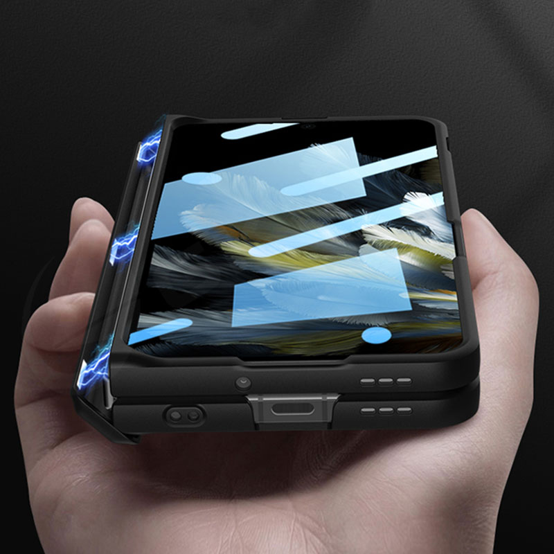Schokbestendig Pantser Plastic Matte Behuizing Voor Oneplus Open Magnetisch Scharnier Scherm Glas Volledige Beschermhoes Voor Oppo Find N3 Hoesjes