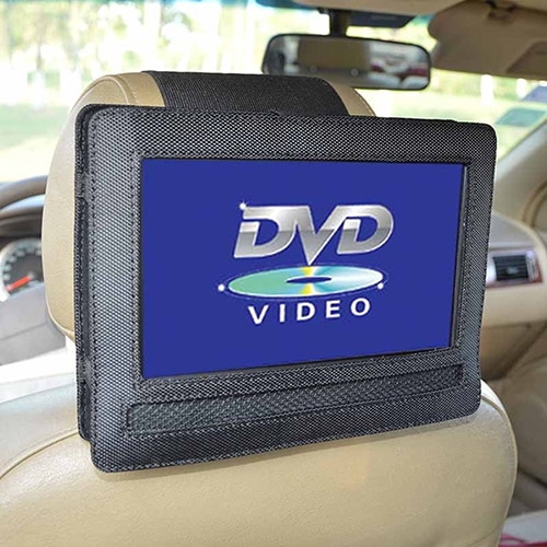 Bilhovedstøttebeslag til drejelig flip-stil bærbar dvd-afspiller holder universal biltilbehør interiør – Grandado