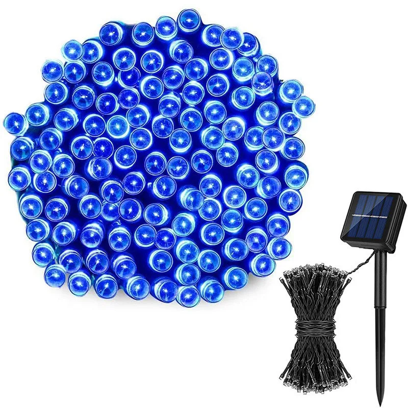 30 Led chaîne solaire lumière fée jardin étanche lampe extérieure 6V guirlande pour fête de décoration de la maison: RGB / 0,5W