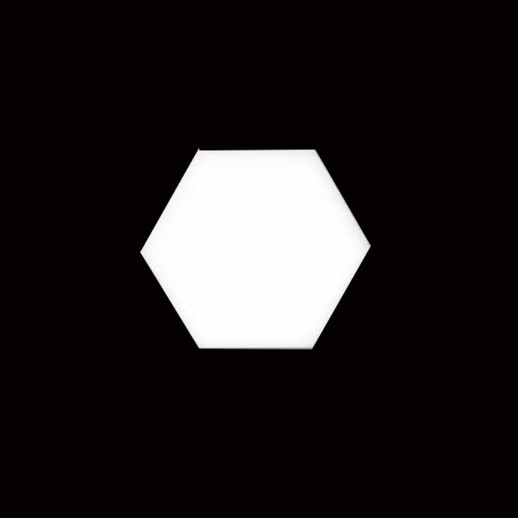 1 pièces LED lampe quantique modulaire tactile sensible éclairage Hexagonal veilleuse lampes applique murale hexagonale applique murale: WHITE