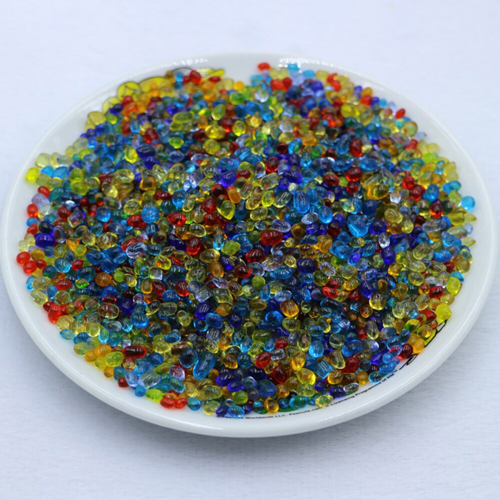 Gravier en verre coloré 500g 3-5mm, cristal pierres glacées, ornement d'aquarium décoratif, pot de fleurs