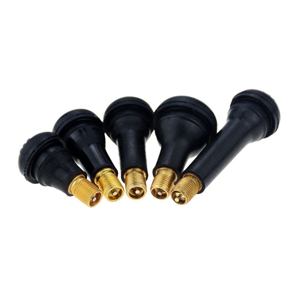 Tiges de Valve de pneu sans chambre à Air TR412 413 414 415 418, tige de Valve de pneu sans chambre à Air en caoutchouc et en cuivre à pression pour automobile et Moto, 10 pièces