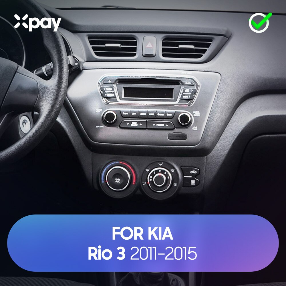 XPAY 9-inch 2din Car Radio Dashboard For KIA RIO 3 Car Stereo Panel Mount for Double Din CD DVD Frame