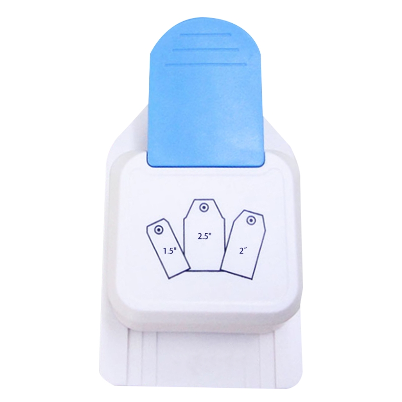 3 in 1 Tag Puncher Tag Paper Punches Bookmark Punching Machine Tag Cutter Label Punch Craft Tag Paper Puncher: B
