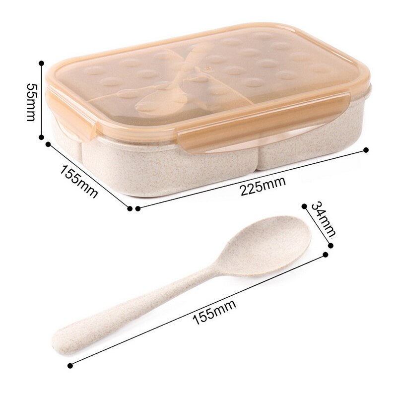 3-Layer Creatieve Plastic Lunchbox Voedsel Containers Magnetron Bento Lubox Voor Student Draagbare Voedsel Storage Case Picknick Wandelen: G2