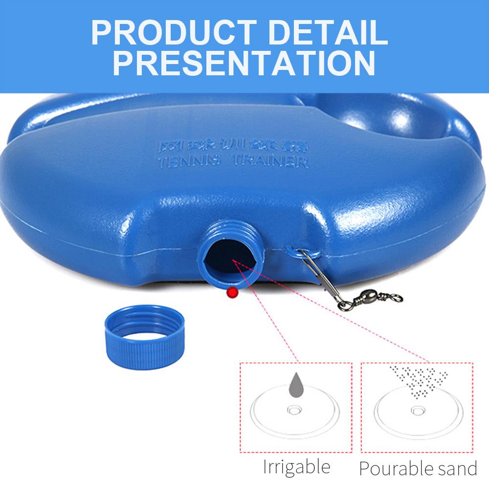 Atletiek Beweging Tennis Praktijk Trainer Tennis Singles Linker Sport Pe Geel 2 Patroon Thuis Sparring Apparaat