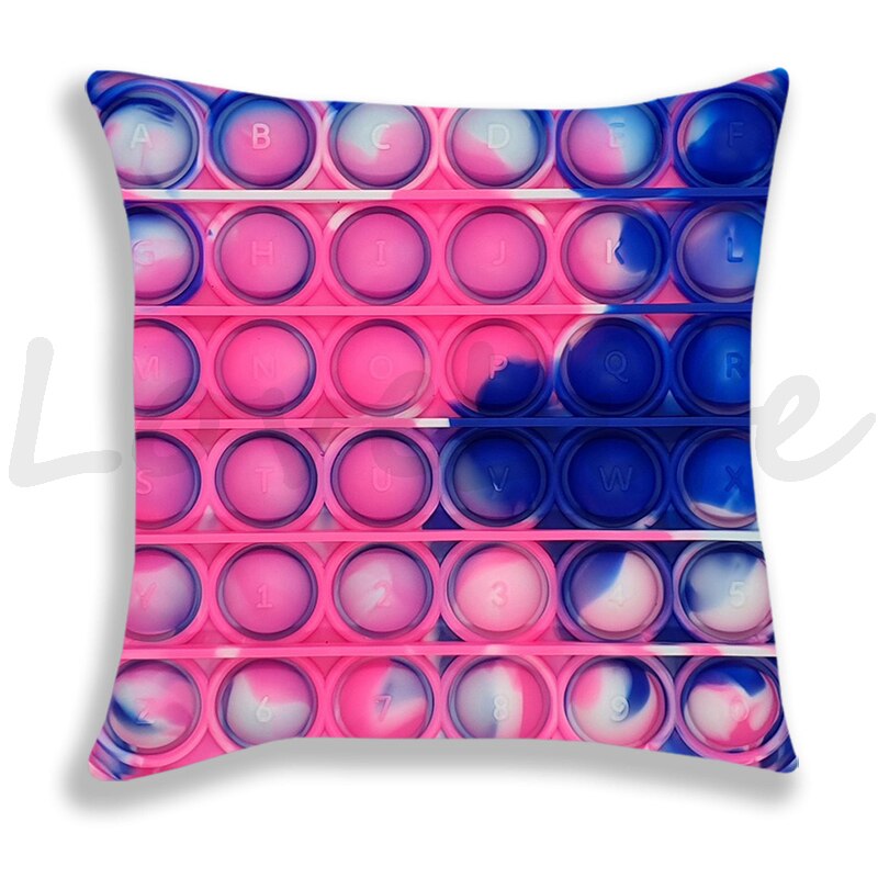Pop Het Gedrukt Kussensloop Leuke Kussenhoezen Voor Fauteuil Bed Thuis Decoratieve Regenboog Kleur Kussensloop Kids kussensloop: 2