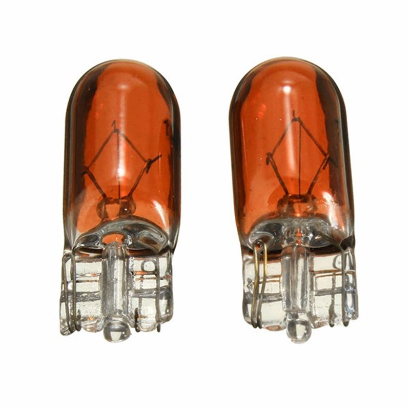 2Stck 12V 5W T10 501 W5W Auto Seite Keile Licht Instrument Lampe Armaturenbrett Halogenlampen Blau Klar verrotten Gelb Grün Violett: Bernstein