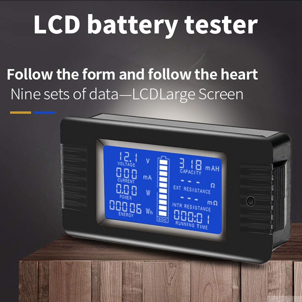 DC Multifunction Battery Monitor Meter 50A/200A/300A LCD Display Digital Current Multimeter Voltmeter Ammeter for Cars Solar