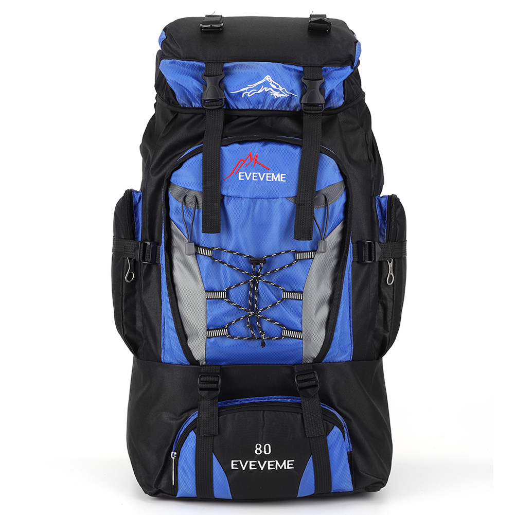 Mochila de alpinismo de gran capacidad, mochila de escalada, correa ajustable, accesorios de viaje, 80L