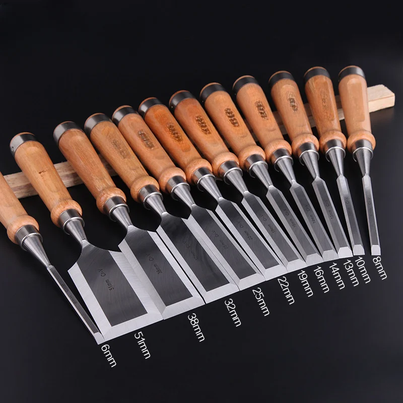 1pcs Wood Chisel Tool Sets Woodworking Carving Chisel Kit with Premium Wooden Case for Carpenter Craftsman for Men