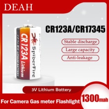 1Pcs Lithium Batterij CR123 Cr 123A CR17345 16340 Cr123a 3V Niet-oplaadbare Batterijen Voor Camera Gas Meter primaire Droge Batterij
